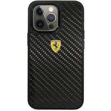 Husa Ferrari Husa Real Carbon iPhone 13 Pro Negru