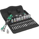 Wera 8100 SA 9 Zyklop Speed ??ratchet set - 1/4  drive, imperial