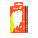 Incarcator de retea Canyon CNE-CHA24W, 1x USB, 3A, White