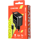 Incarcator de retea Canyon H-041, 1x USB, 2A, Black