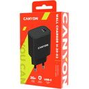 Incarcator de retea Canyon H-20-02, 1x USB-C, 3A, Black