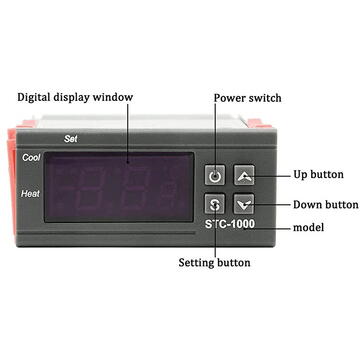 TERMOSTAT LCD SENZOR NTC STC-1000 230V