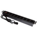 Prelungitor A-LAN Alantec PZ010 power extension 1.8 m 9 AC outlet(s) Indoor Black