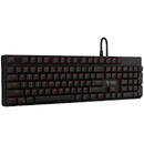 Tastatura Savio Tempest RX FULL keyboard USB Outemu RED QWERTY US Black, Red