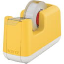 Accesorii birotica Dispenser pentru banda adeziva LEITZ Cosy, PS, banda inclusa, galben chihlimbar