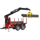 Bruder Professional Series Forestry Trailer with loading Crane and Grab (02252)