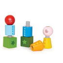 Hape spinning and stacking blocks