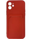 Husa Lemontti Husa Silicon Card iPhone 12 / 12 Pro Red