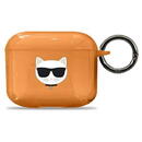 Accesoriu Karl Lagerfeld Husa Choupette Airpods 3 Orange
