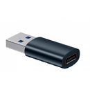 Baseus Ingenuity Series Mini OTG, USB 3.1 (T) to USB Type-C (M), corp metalic, albastru