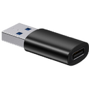ADAPTOR Baseus Ingenuity Series Mini OTG, USB 3.1 (T) to USB Type-C (M), corp metalic, negru "ZJJQ000101" (include timbru verde 0.25 lei) - 6932172605797