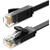 PATCH CORD UTP Ugreen Cat6, "NW102" fire din cupru, flat cable, viteza maxima 1 Gbps, 0.5m, negru "50172" (include TV 0.06 lei) - 6957303851720