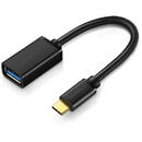 CABLU ADAPTOR Ugreen OTG, "US154", USB Type-C(T) to USB 3.0(M), 5Gbps, lungime 15cm, PVC, negru "30701" (include TV 0.06 lei) - 6957303837014