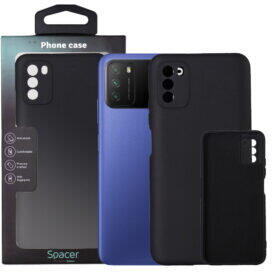 Husa HUSA SMARTPHONE Spacer pentru Huawei P50 Pocket, grosime 2mm, material flexibil silicon + interior cu microfibra, negru "SPPC-HU-P-50PKT-SLK"