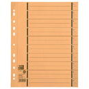 Accesorii birotica Separatoare carton manila 250g/mp, 300 x 240mm, 100/set, OXFORD - galben