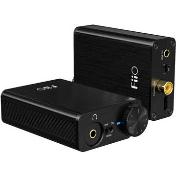 Accesoriu FiiO E10K-TC Headphone Amplifier USB DAC Type-C coaxial Black 384kHz/32bit