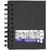 Caiet pentru schite A6, OXFORD Sketchbook, 96 file-100g/mp, coperta carton rigida - negru