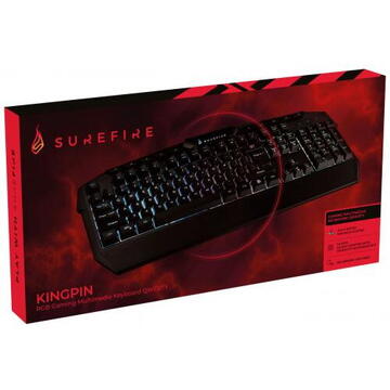 Tastatura Verbatim SUREFIRE KingPin RGB Gaming Multimedia Keyboard  UK English QWERTY