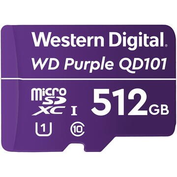Card memorie Western Digital WD Purple SC QD101   512 GB MicroSDXC Class 10
