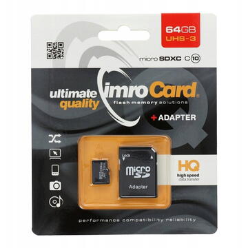 Card memorie IMRO ADP  64 GB MicroSDHC UHS-III Class 10