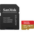 Card memorie SanDisk Extreme 64 GB MicroSDXC UHS-I Class 10