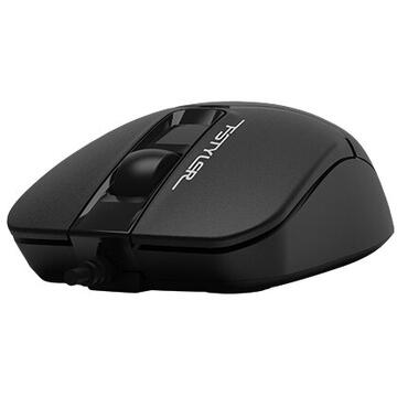Mouse A4Tech FM12  cu fir USB Optic 1600 dpi Negru