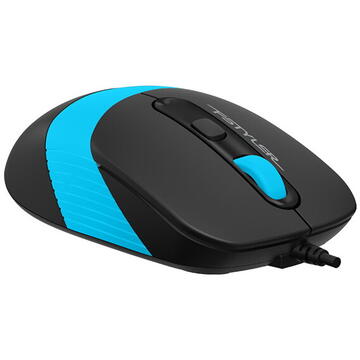 Mouse A4Tech FM10 cu fir USB Optic 1600 dpi Negru / Albastru