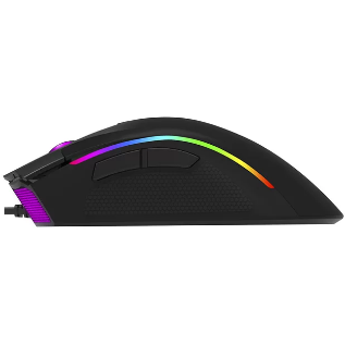 Mouse DeLux M625BU-BK Gaming cu fir USB Optic 4000 dpi RGB Negru