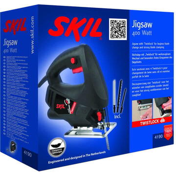 Skil Black SKIL 4190 AA Fierastrau pendular, 400W, 3000cpm, +3panze