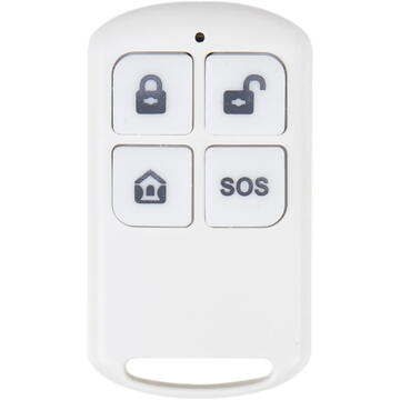 Telecomanda PNI SafeHouse HS190 pentru sisteme de alarma wireless, functii armare, dezarmare, armare partiala, alarma de panica