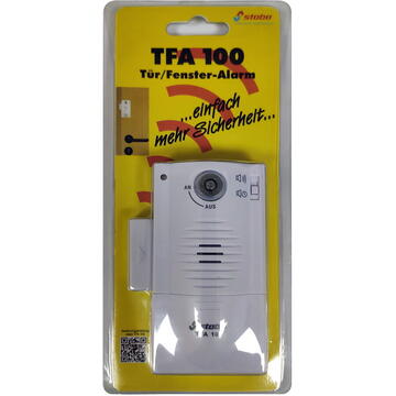 Sistem de alarma Stabo TFA 100 pentru usa, fereastra, 90 dB, activare cu cheie, temporizare, cod 51109