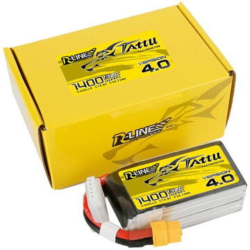 Tattu R-Line 4.0 1400mAh 14.8V 130C 4S1P XT60 Battery