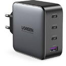 Incarcator de retea UGREEN CD226 Wall Charger, USB QC3.0, 3x USB-C, 100W, PD (Black)