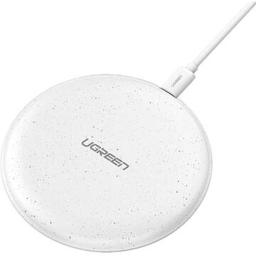 Incarcator de retea Wireless Charger UGREEN CD186, 15W (white)