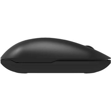 Mouse DeLux M399DB, 800-4000DPI, Bluetooth, 2.4GHz, Negru