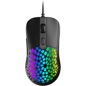 Mouse DAREU EM907 RGB 1000-6400 DPI negru