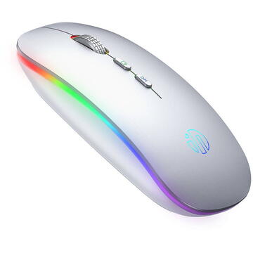 Mouse inphic M1L Silent, Wireless, RGB, 1600 DPI, 6 Butoane, 2.4GHz