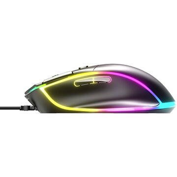 Mouse Inphic PW8 Gaming mouse RGB 1200-7200 DPI USB Optic Negru