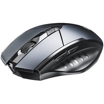 Mouse inphic PM6BS, Wireless, 1600 DPI, 500 mAh, Bluetooth 5.0, 2.4G, Gri