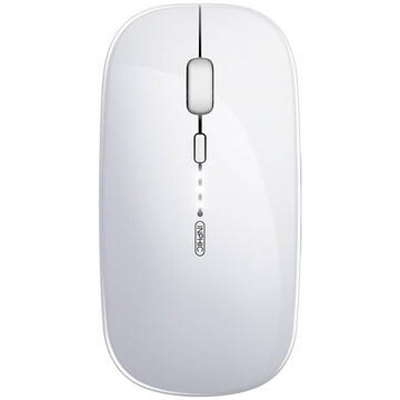 Mouse Inphic M1P Wireless Silent Mouse 2.4G USB Alb