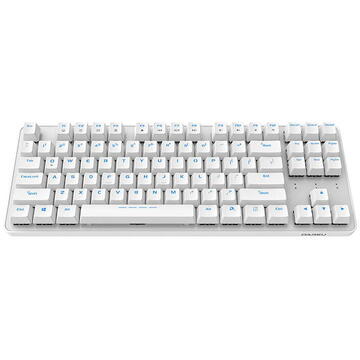 Tastatura Wireless mechanical keyboard Dareu EK807G 2.4G Alb, Wireless, Fara fir,Win-blocare