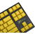 Tastatura Wireless Mechanical Keyboard Delux KM13DP 2.4G , Galben/Negru, Fara fir, 87 taste