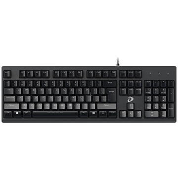 Tastatura Membrane Keyboard Dareu LK135 Negru, USB, Cu fir, reglarea luminozității luminii de fundal