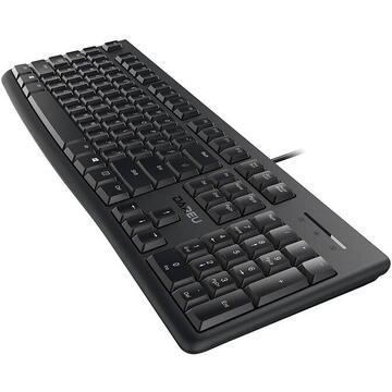 Tastatura Membrane Keyboard Dareu LK185 Negru, USB, Cu fir