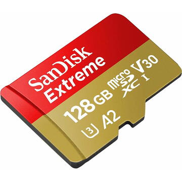 Card memorie Memory card SanDisk microSDXC Extreme 128GB 160/90 MB/s V30 A2 U3 4K (SDSQXA1-128G-GN6MA)