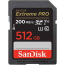 Card memorie SANDISK EXTREME PRO SDXC 512GB 200/140 MB/s UHS-I U3 memory card (SDSDXXD-512G-GN4IN)
