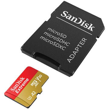 Card memorie SANDISK EXTREME microSDXC 512 GB 190/130 MB/s UHS-I U3 memory card (SDSQXAV-512G-GN6MA)