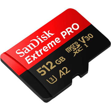 Card memorie SANDISK EXTREME PRO microSDXC 512GB 200/140 MB/s UHS-I U3 memory card (SDSQXCD-512G-GN6MA)