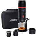 Espressor HiBREW H4-premium 3-in-1 portable coffee maker with 15 bar pressure, adapter and case 80W