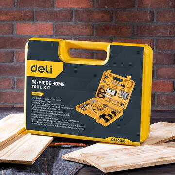 Household Tool Set 38 pcs Deli Tools EDL1038J